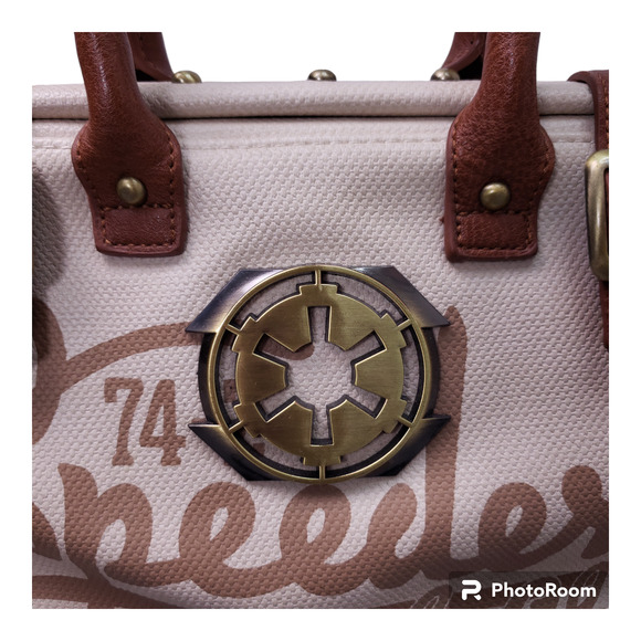 Elegant Cream and Brown Crossbody Bag - Picture 3 of 12